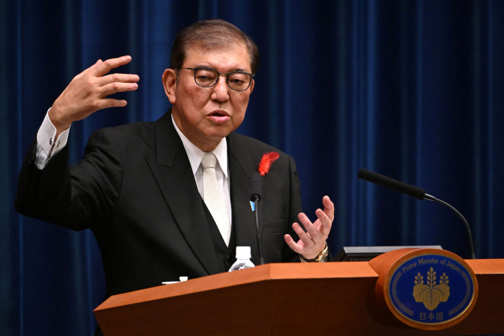 Japan's newly elected prime minister, Shigeru Ishiba